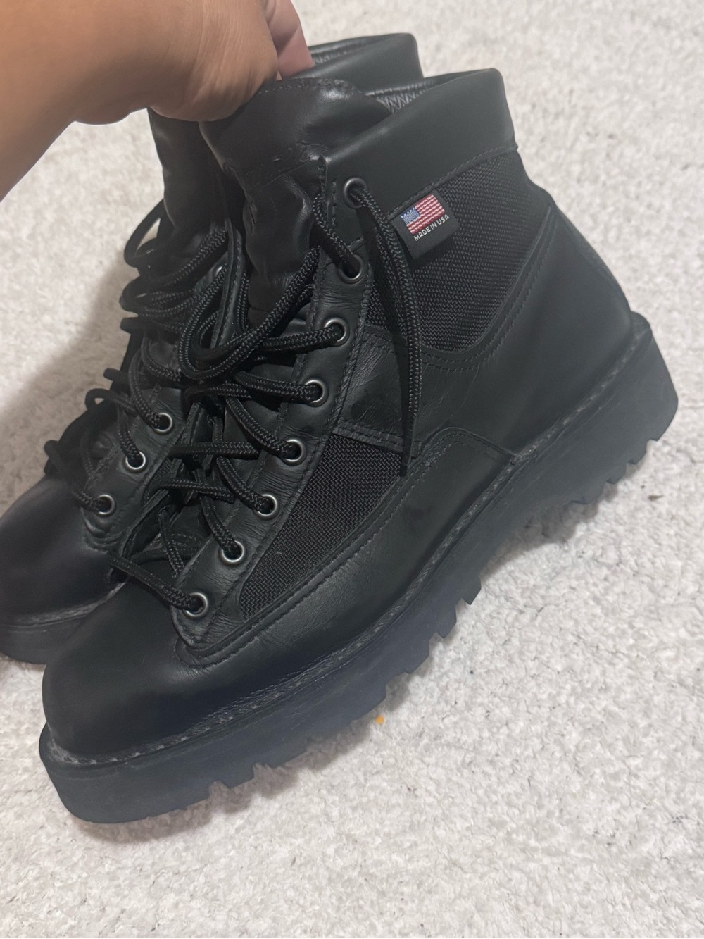 Danner Men's Black Lace-Up Tactical Boots